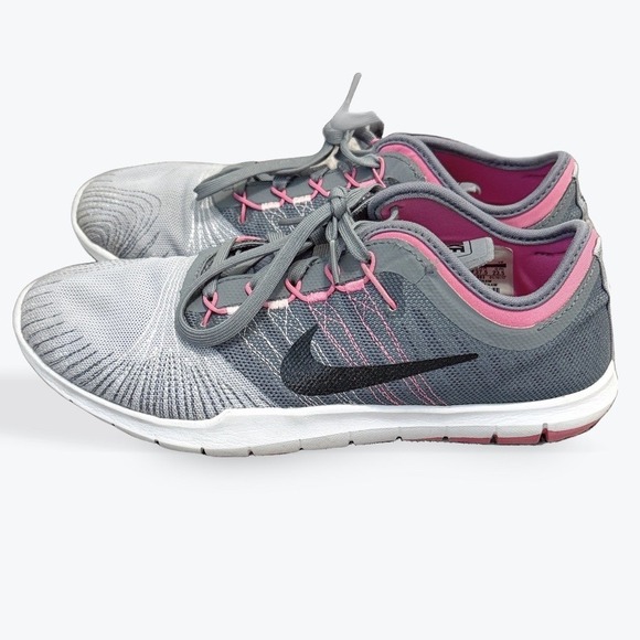 Nike Shoes - Nike Flex Adapt TR Womens Training Shoes Grey Pink  Size 6.5